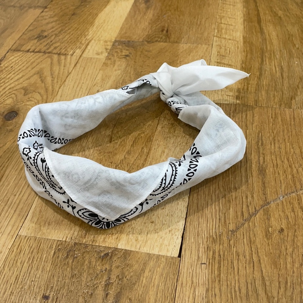 White bandana